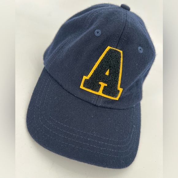 Aime Leon Dore Collegiate Chenille Varsity Letter A Patch Sky Captain Cap - Picture 3 of 7